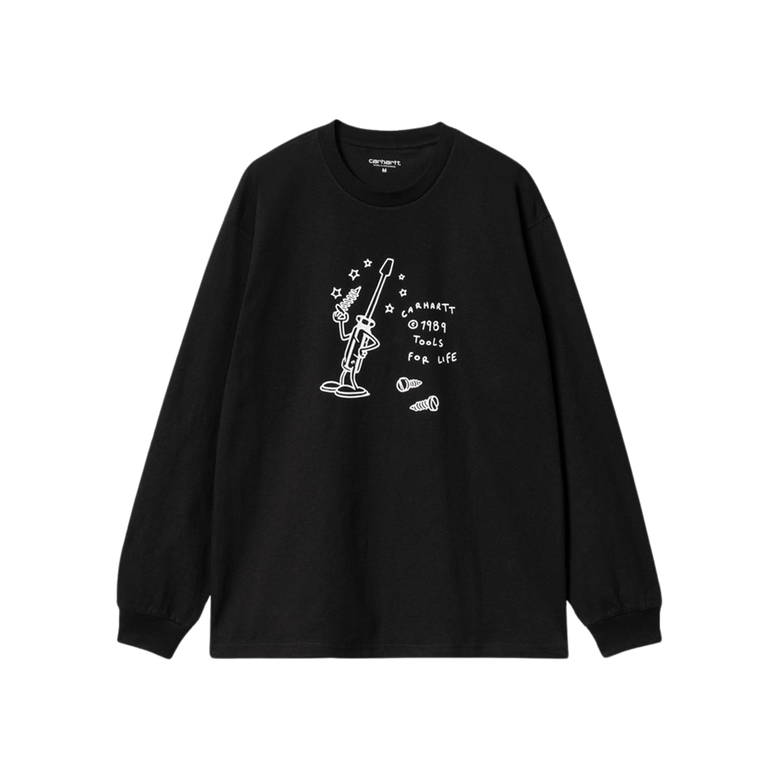 Carhartt WIP Tools For Life Long Sleeve T-Shirt Black 상세 이미지 1