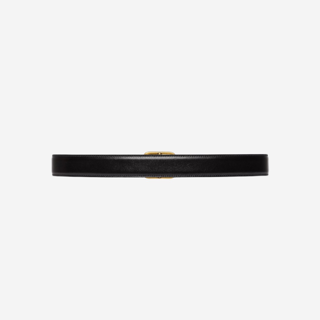 Gucci Belt with Rectangular Buckle Black Leather 상세 이미지 2