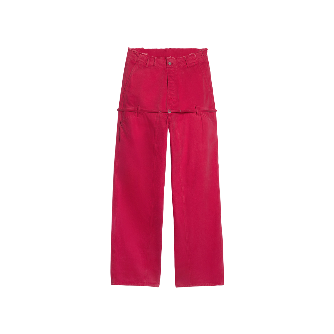 Jacquemus Le De Nimes Criollo Belted Jeans Red 상세 이미지 1