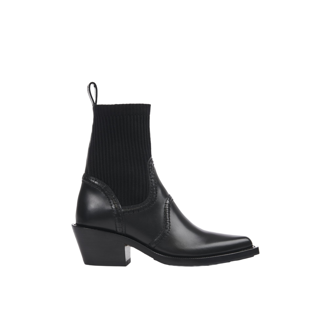 (W) Chloe Nellie Texan Ankle Boot Black 상세 이미지 1