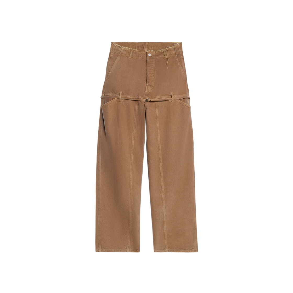 Jacquemus Le De Nimes Criollo Belted Jeans Camel Beige 상세 이미지 1