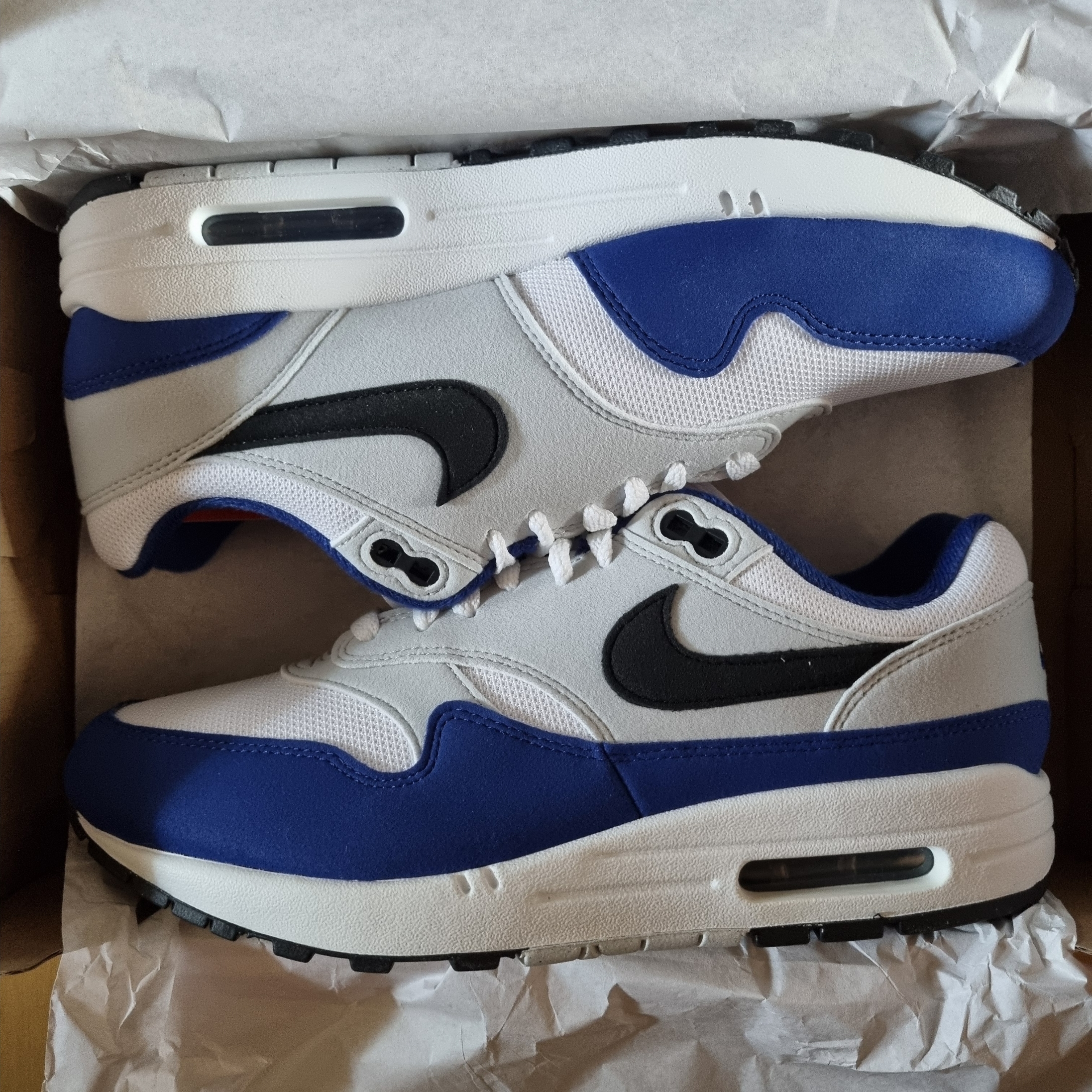 Nike Air Max 1 Deep Royal Blue 착용 스타일