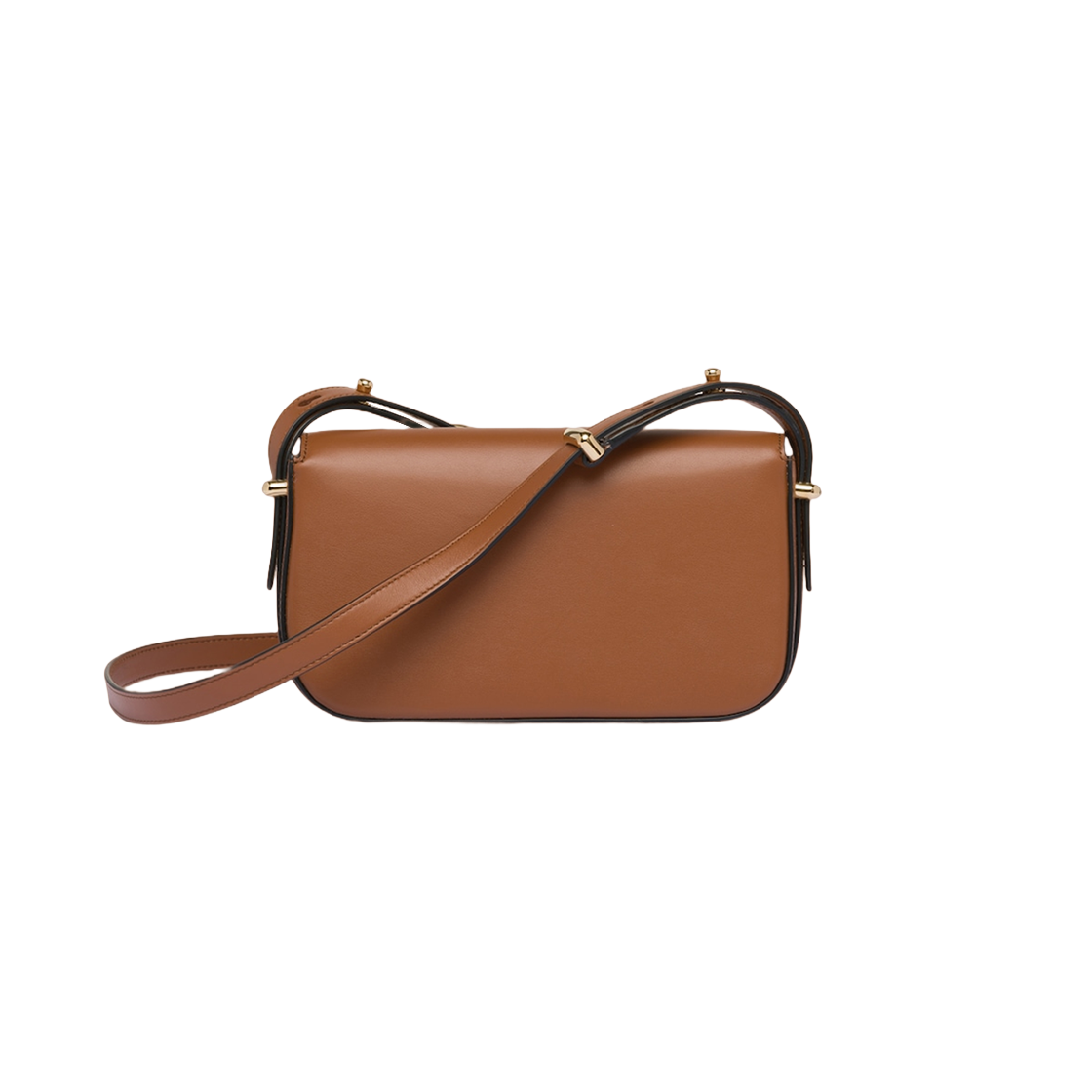 Prada Leather Shoulder Bag Cognac 상세 이미지 2