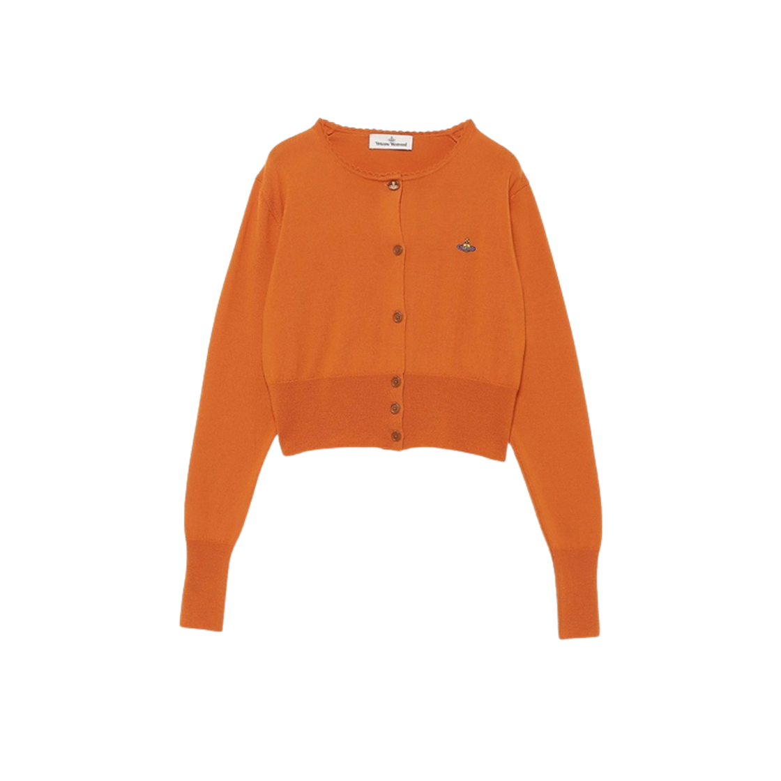 (W) Vivienne Westwood Bea Cropped Cardigan Orange 상세 이미지 1