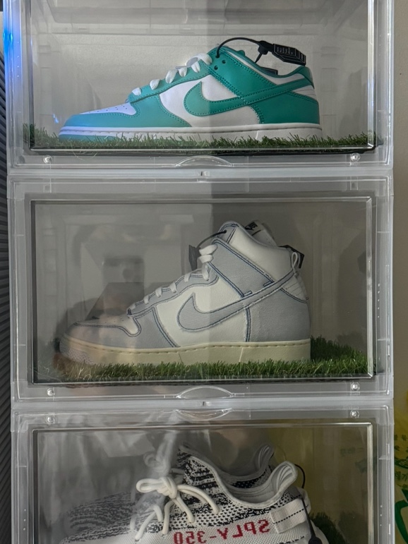 Nike Dunk Low White Clear Jade, Nike Dunk High 1985 Royal Blue 착용 스타일