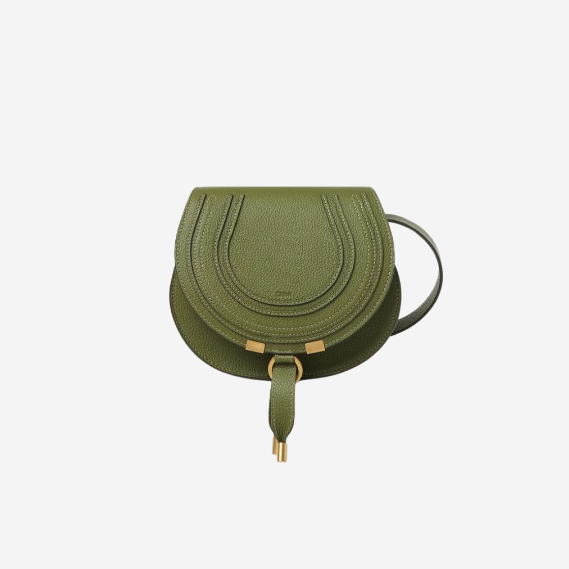 Chloe Marcie Small Saddle Bag Light Cactus 상세 이미지 1