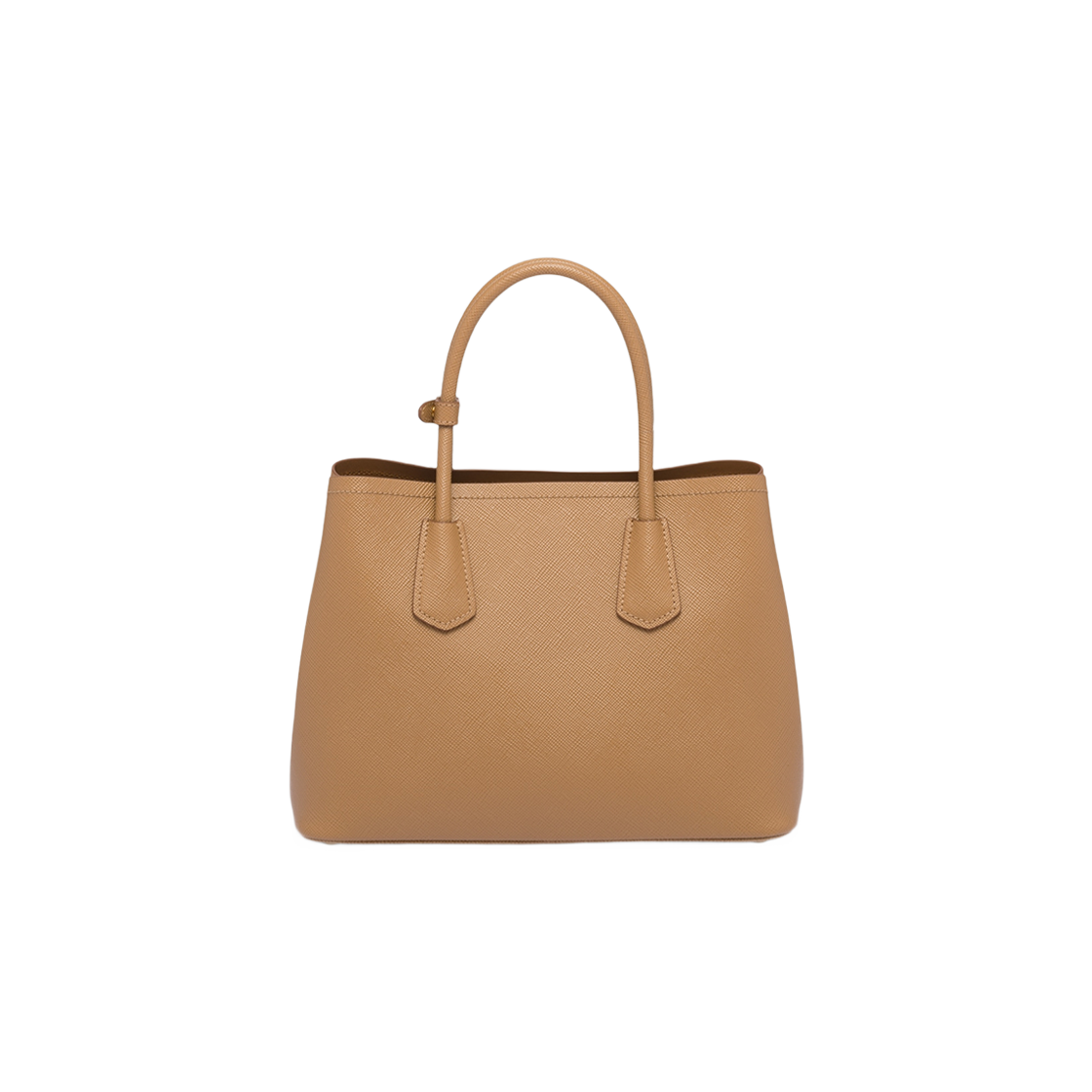 Prada Small Saffiano Leather Double Prada Bag Caramel 상세 이미지 2