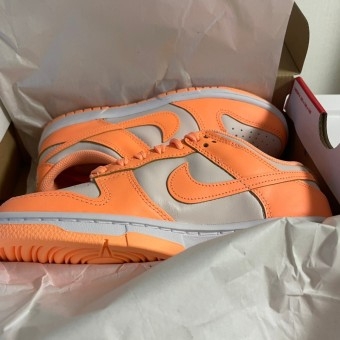 (W) Nike Dunk Low Peach Cream 착용 스타일