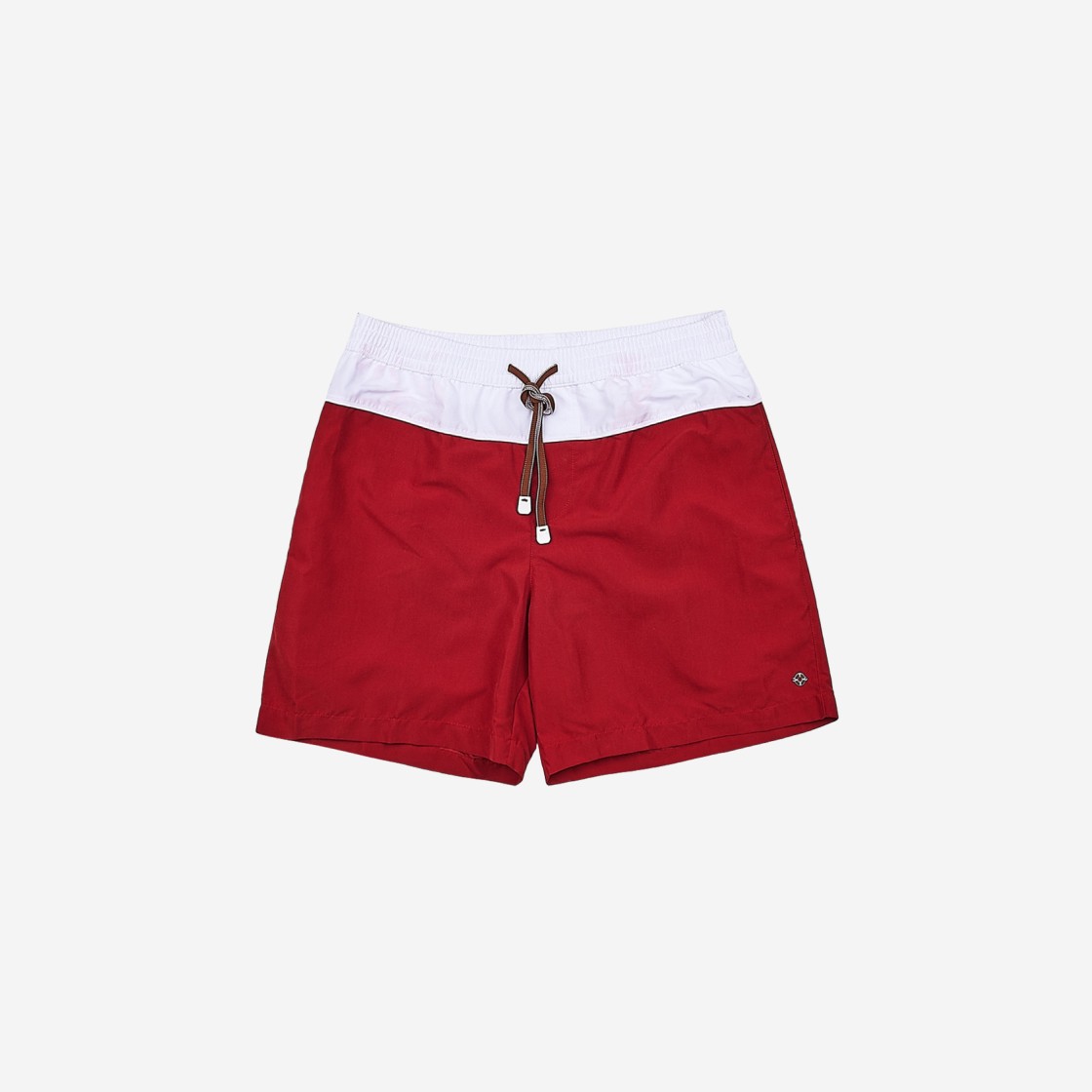 Loro Piana Ketch Shorts Deep Red Optical White 상세 이미지 1