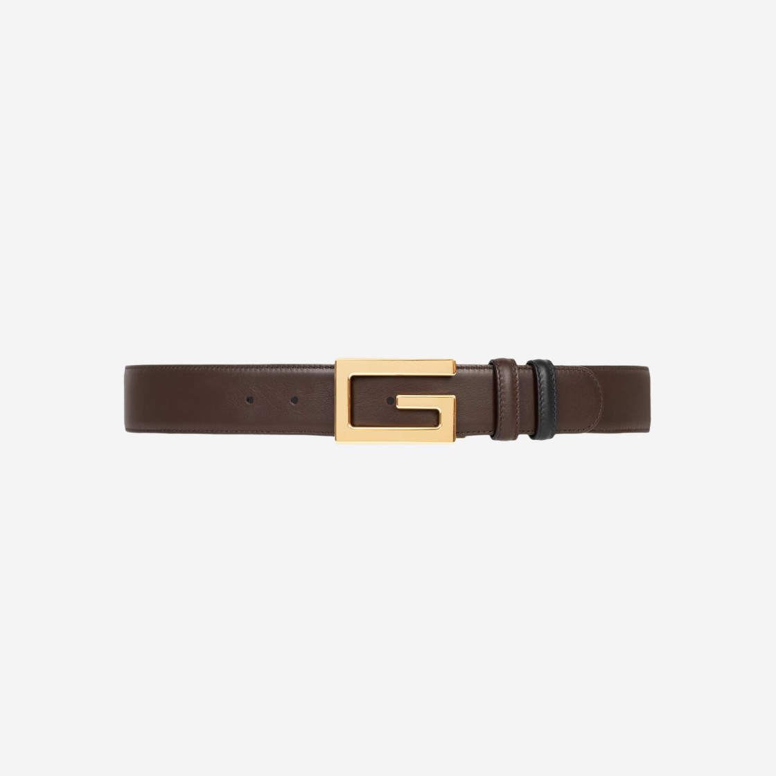 Gucci Reversible Belt with Square G Buckle Black Brown Leather 상세 이미지 2