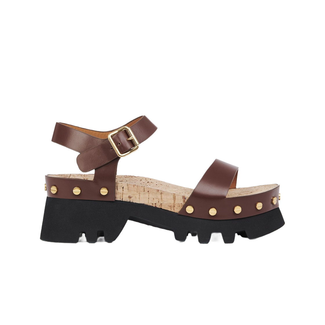 (W) Chloe Owena Platform Sandal Brunet Brown 상세 이미지 1