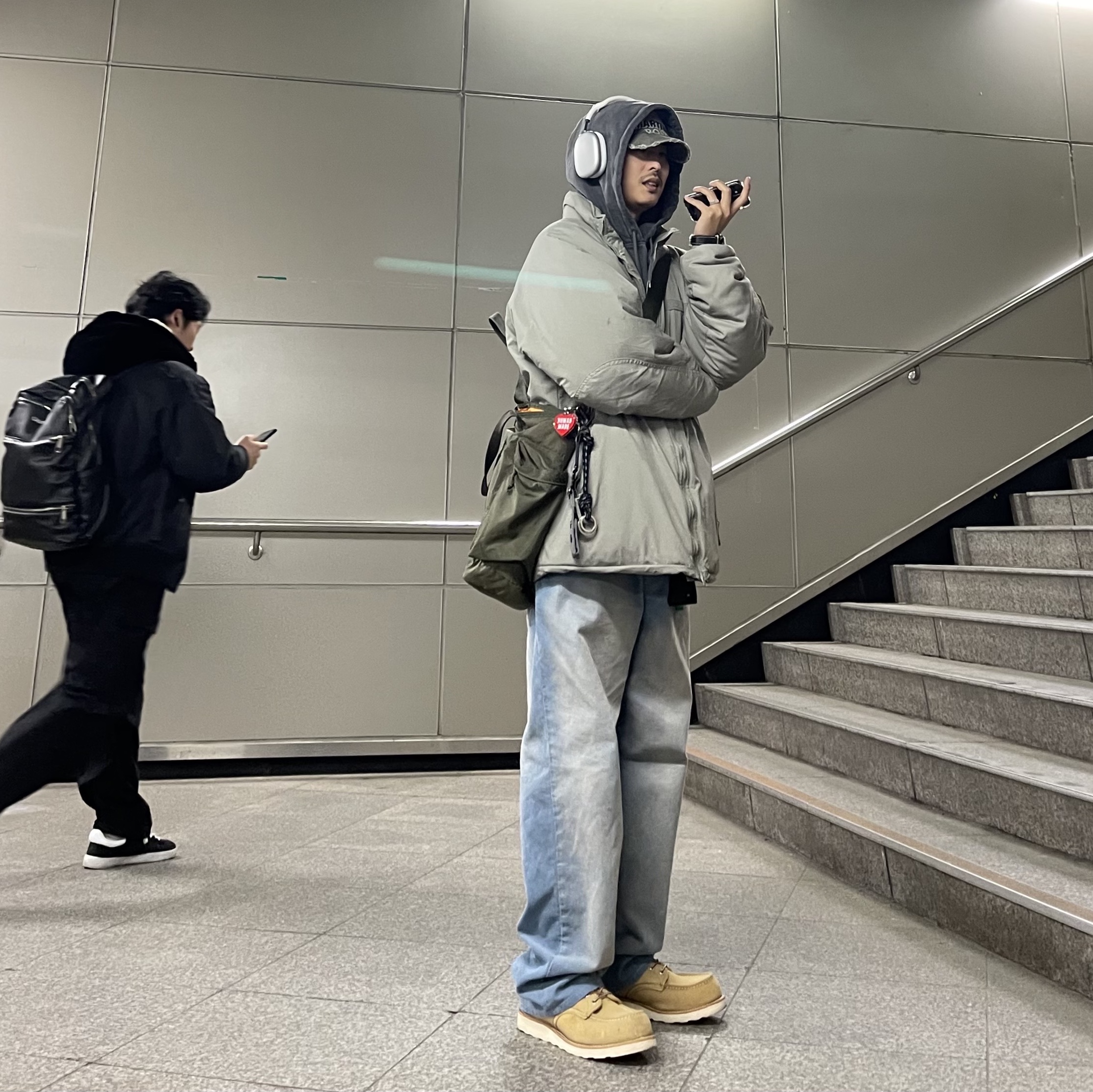 Human Made Heart Keyring Red, Apple AirPods Max Lightning Silver (Korean Ver.) 착용 스타일