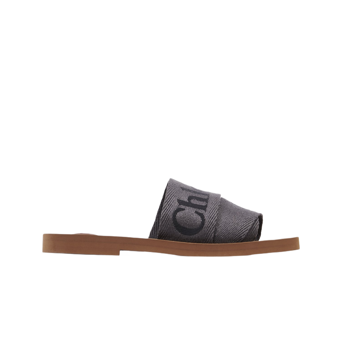 (W) 끌로에 우디 플랫 뮬 엘리펀트 그레이((W) Chloe Woody Flat Mule Elephant Grey)