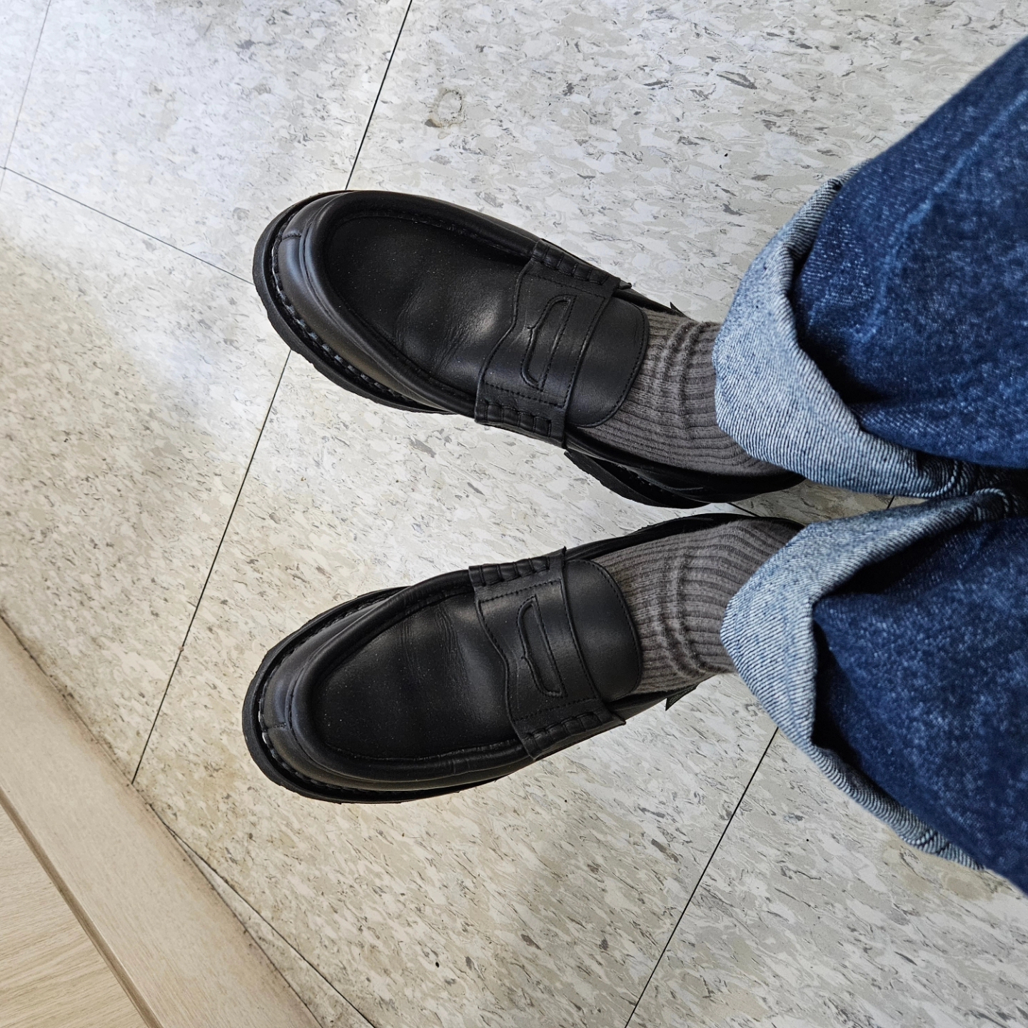 Engineered Garments Feather PC Twill FA Pants Dark Navy, Rolex Submariner 41mm 124060 Black Oyster 착용 스타일 - 4