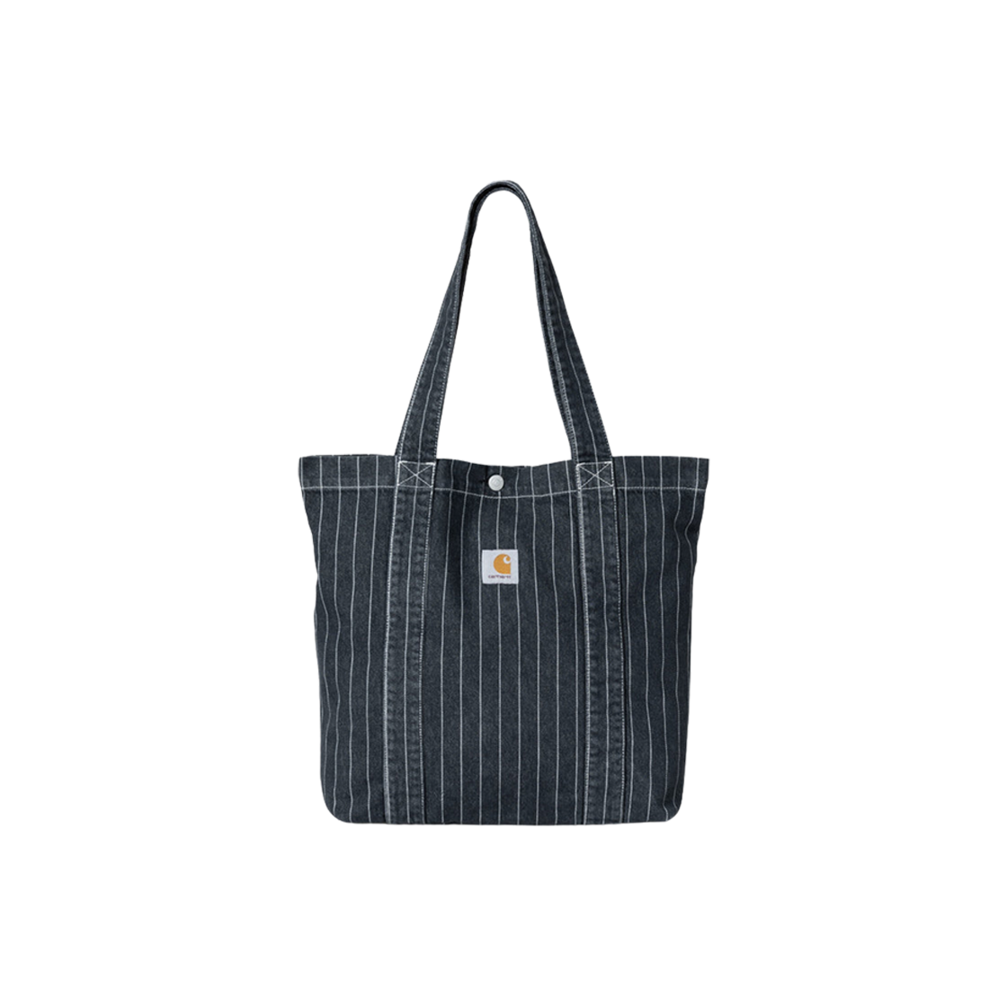 Carhartt WIP Orlean Stripe Tote Bag Black White Stone Washed 상세 이미지 1