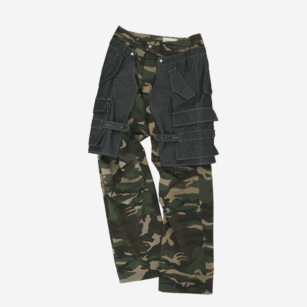 Apple AirPods Pro (Korean Ver.), [KREAM 단독] ADSB Andersson Bell Raptor Layered Cargo Pants Indigo Green 착용 스타일 - 2