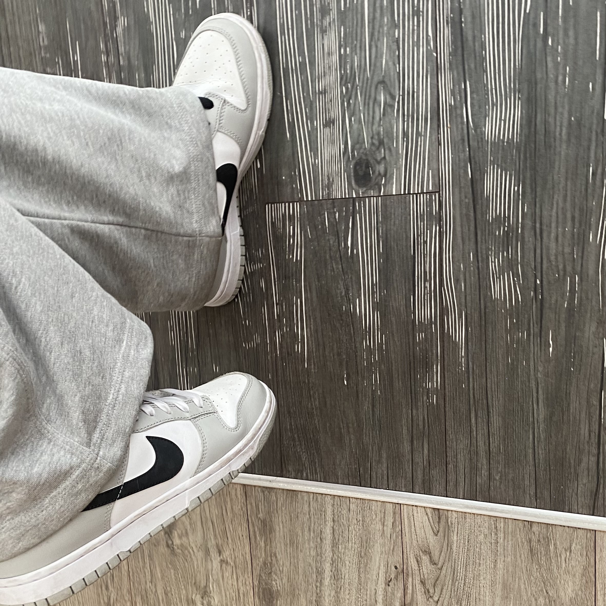 Nike Dunk Low Retro SE Jackpot Grey Fog 착용 스타일 - 1