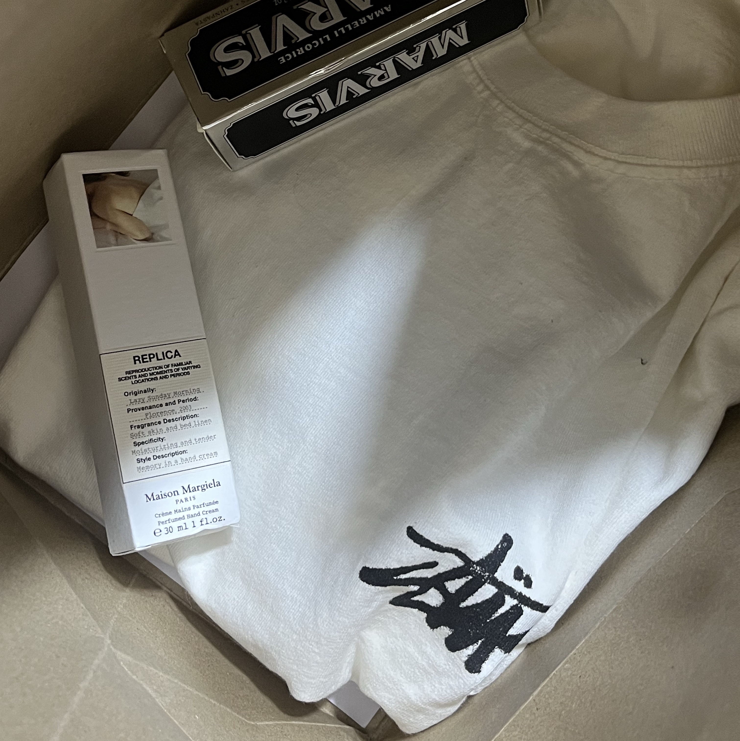 Stussy Stock DSM London T-Shirt White 2023 착용 스타일