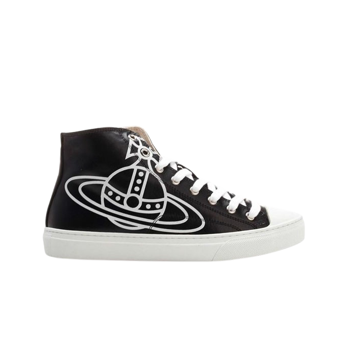 비비안 웨스트우드 플림솔 하이탑 에코 레더 블랙 | Vivienne Westwood | KREAM