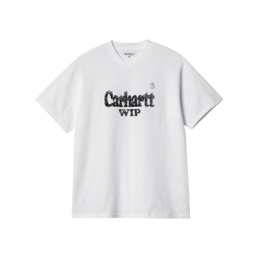 칼하트 WIP 스프리 하프톤 티셔츠 화이트