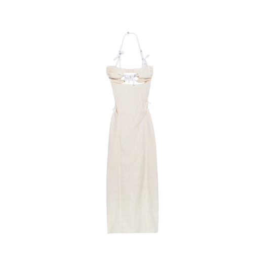 (W) 자크뮈스 라 로브 루반 리본 비키니 드레스 화이트
