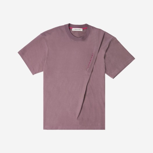 와이프로젝트 클래식 핀치드 로고 티셔츠 베리 - 23SS