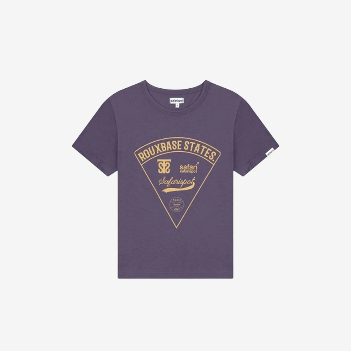 사파리스팟 1/2 루 베이스 스쿨 잇 더 피자 티 퍼플 | Safarispot | KREAM Safarispot 1/2 Roux Base School Eat The Pizza Tee Purple