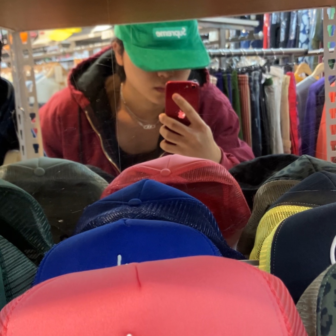 Supreme Corduroy Camp Cap Green - 23FW 착용 스타일 - 2