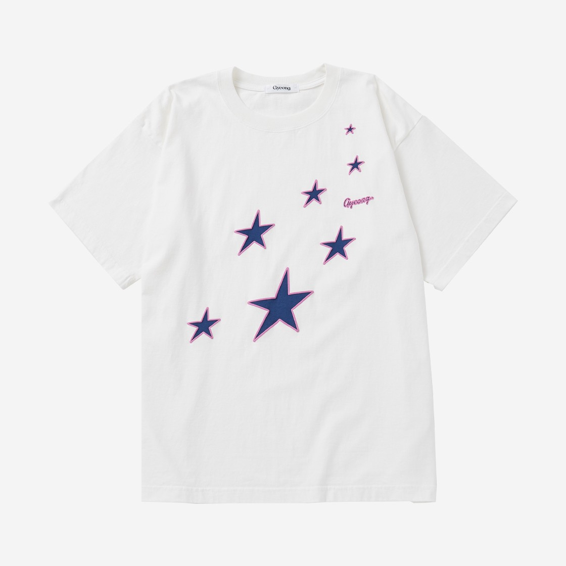 Gyeong Oversize Galaxy Tee Off White 상세 이미지 1