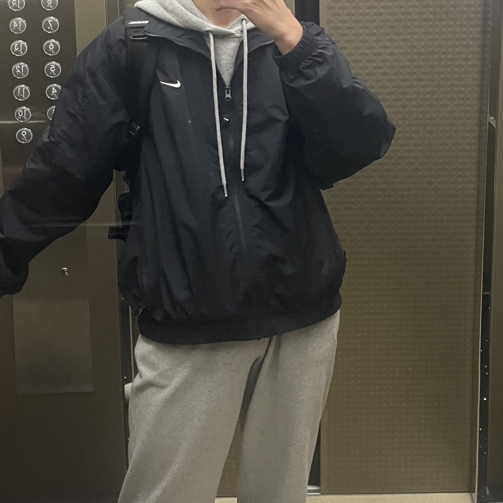 Nike NRG Solo Swoosh Woven Track Jacket Black - Asia 착용 스타일