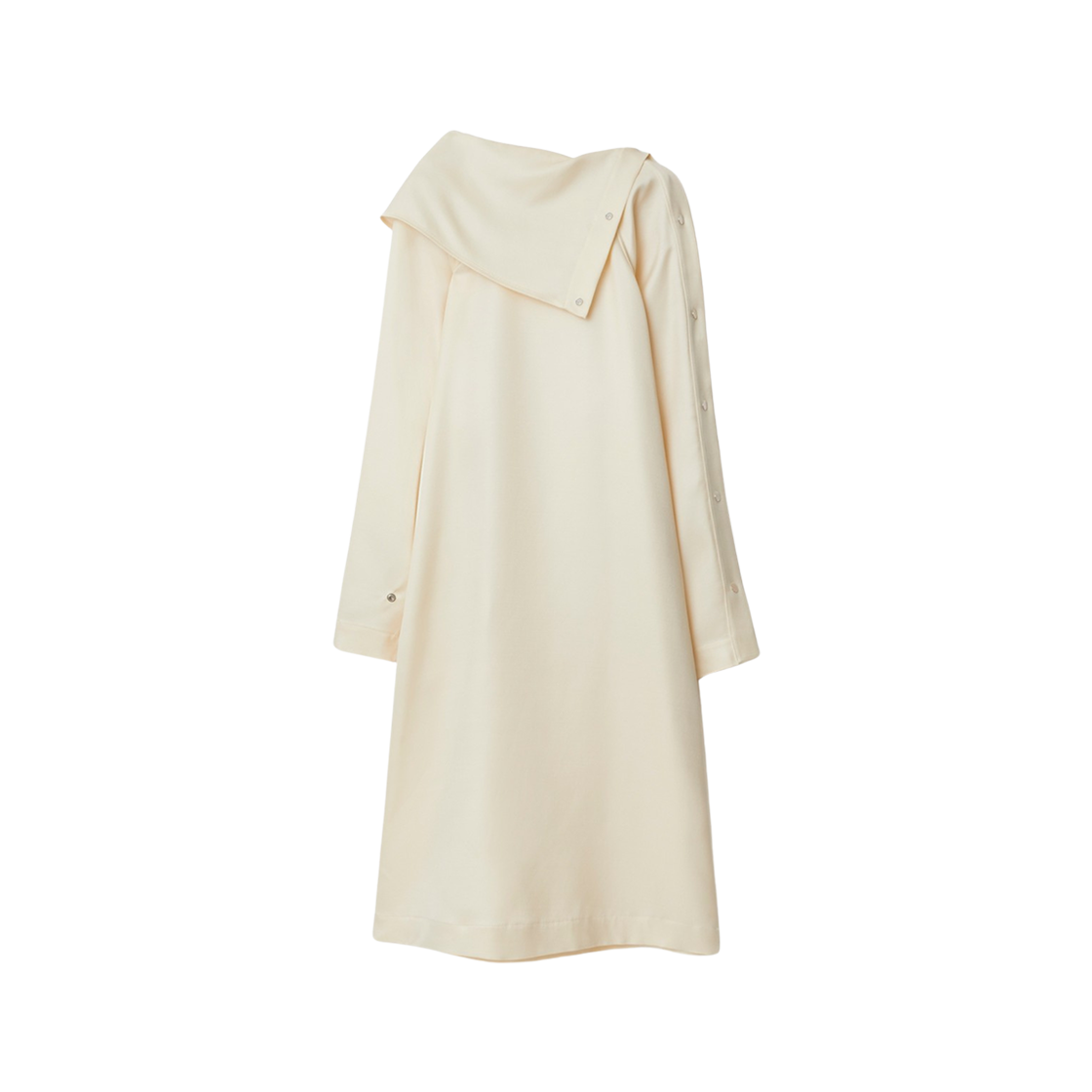 (W) Burberry Wool Silk Dress Cream 상세 이미지 1