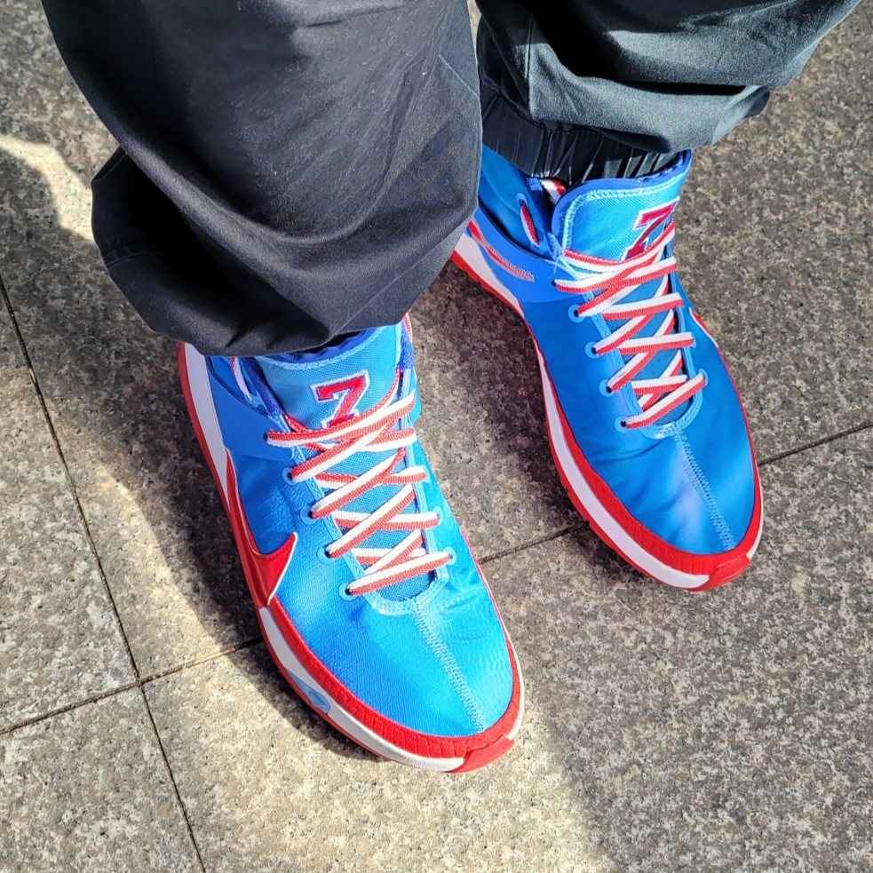 Nike KD 13 EP New Jersey Nets Hardwood Classics 착용 스타일 - 2