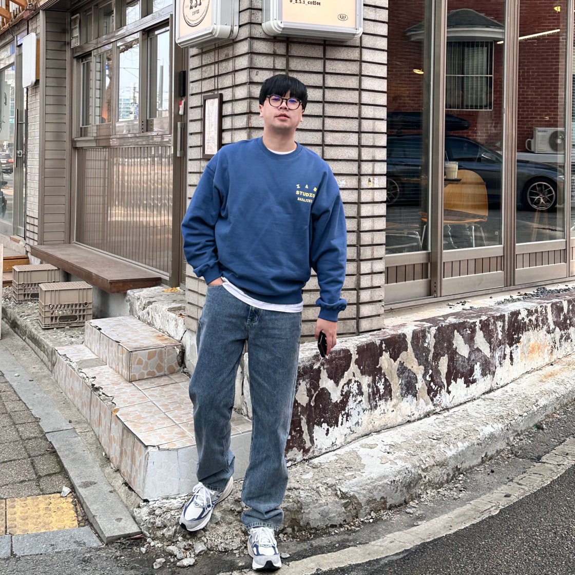 ★関税込★IAB Studio★IAB Studio Harajuku Sweatshirt Navy★ IAB Studio Harajuku S STYLE | KREAM