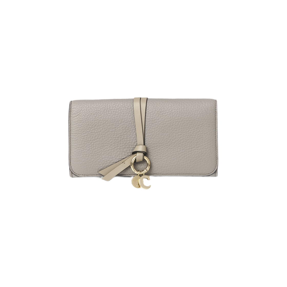 Chloe Alphabet Wallet With Flap Cashmere Grey 상세 이미지 1