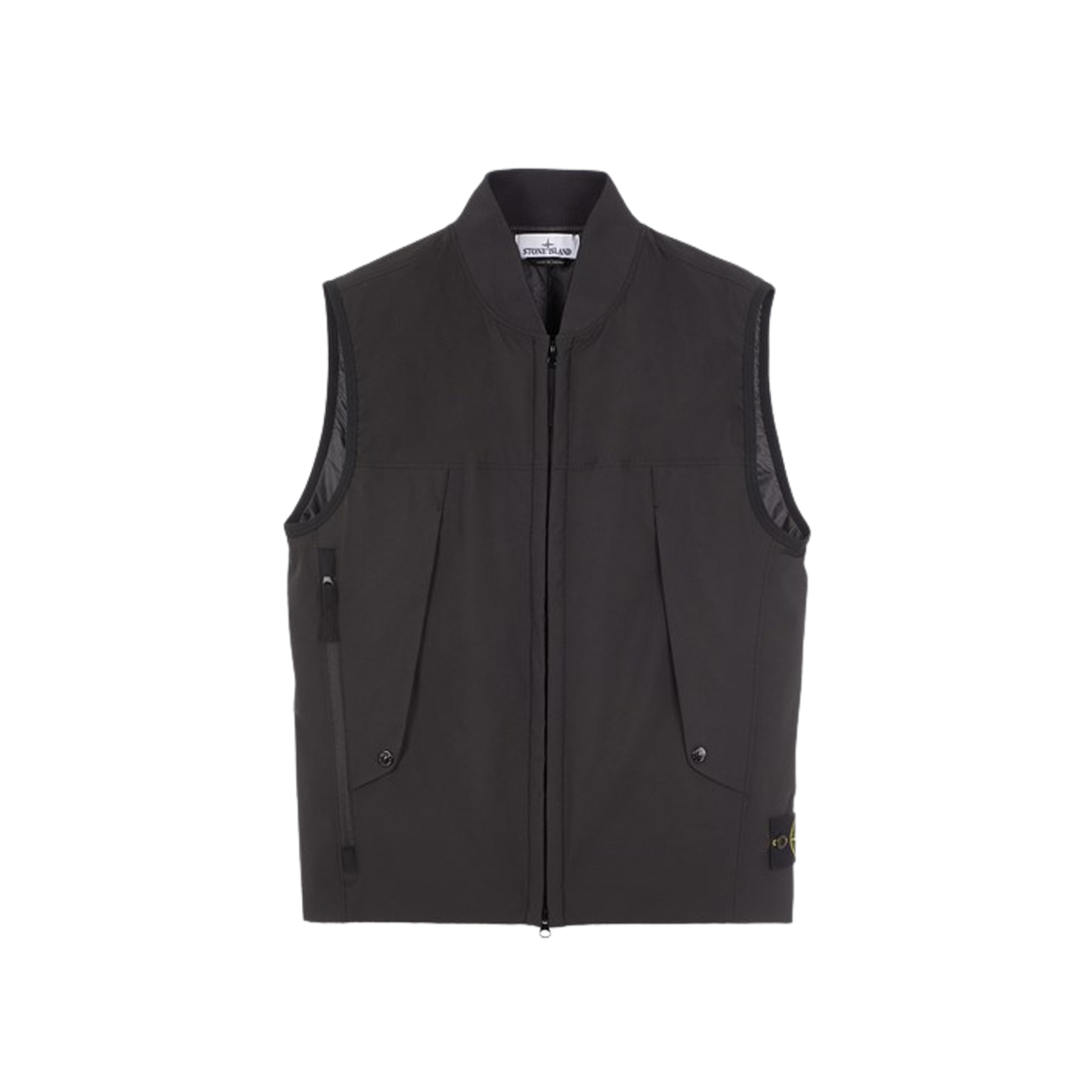 Stone Island G0121 Soft Shell-R E.Dye Technology In Recycled Polyester With Primaloft Insulation Technology Vest Black - 24SS 상세 이미지 1