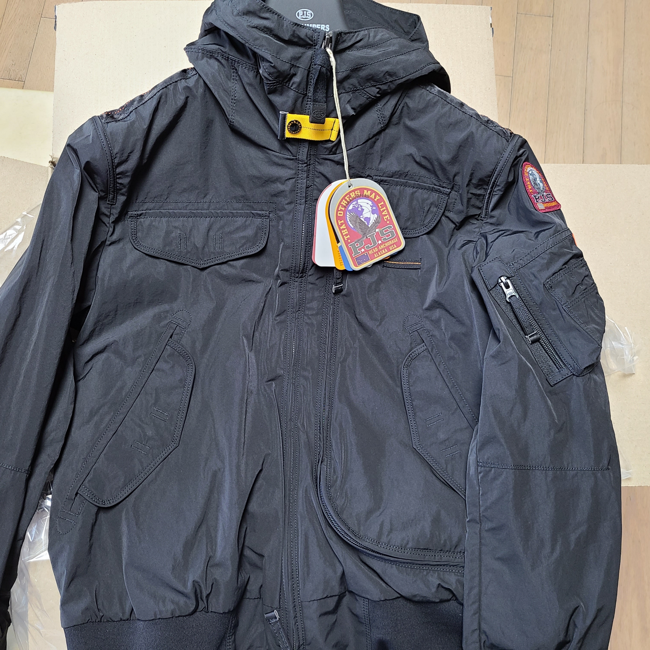 Parajumpers Gobi Spring Jacket Black - 23SS 착용 스타일