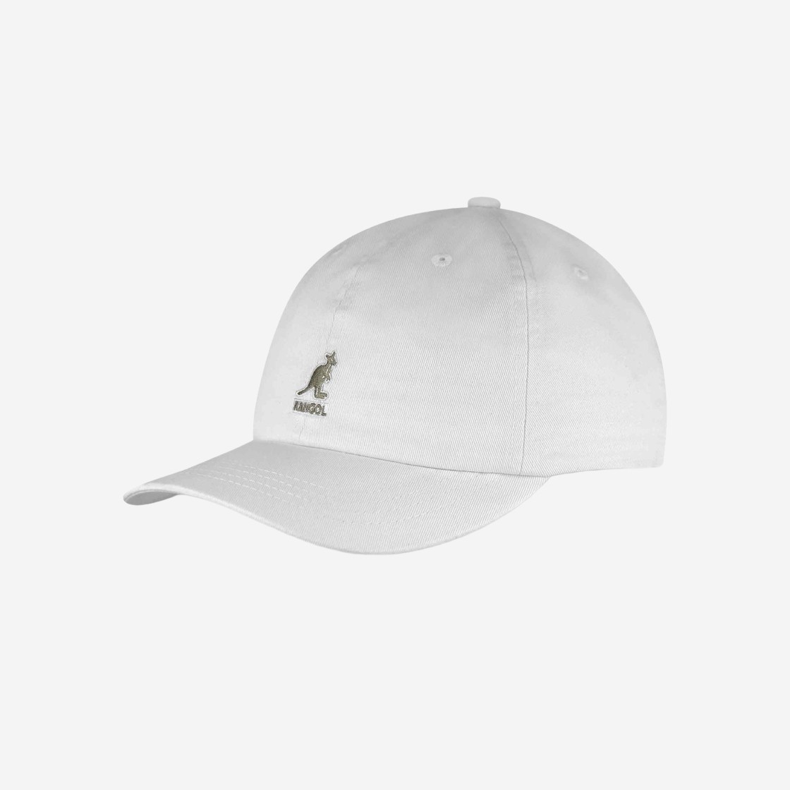 Kangol Washed Baseball Cap White 상세 이미지 1