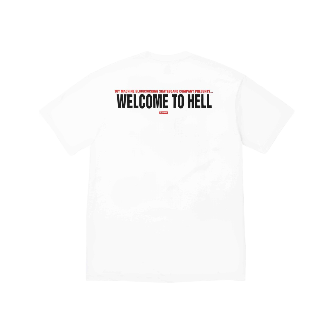 Supreme x Toy Machine Welcome To Hell T-Shirt White - 24SS 상세 이미지 2