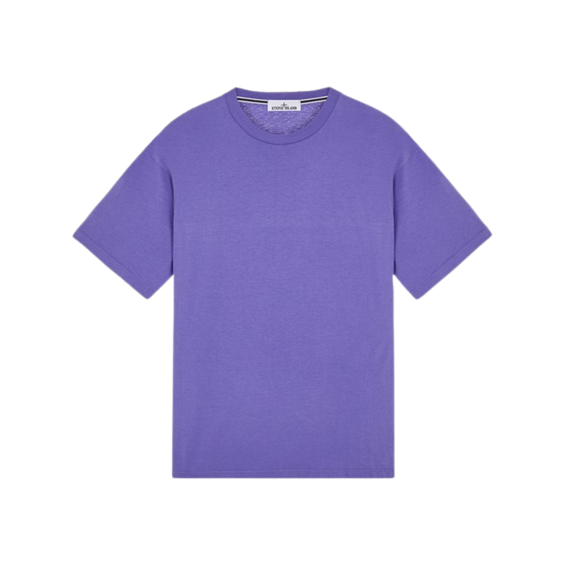 Stone Island 2RC86 Stripes Six Print Short Sleeve Cotton T-Shirt Lavender - 24SS 상세 이미지 1