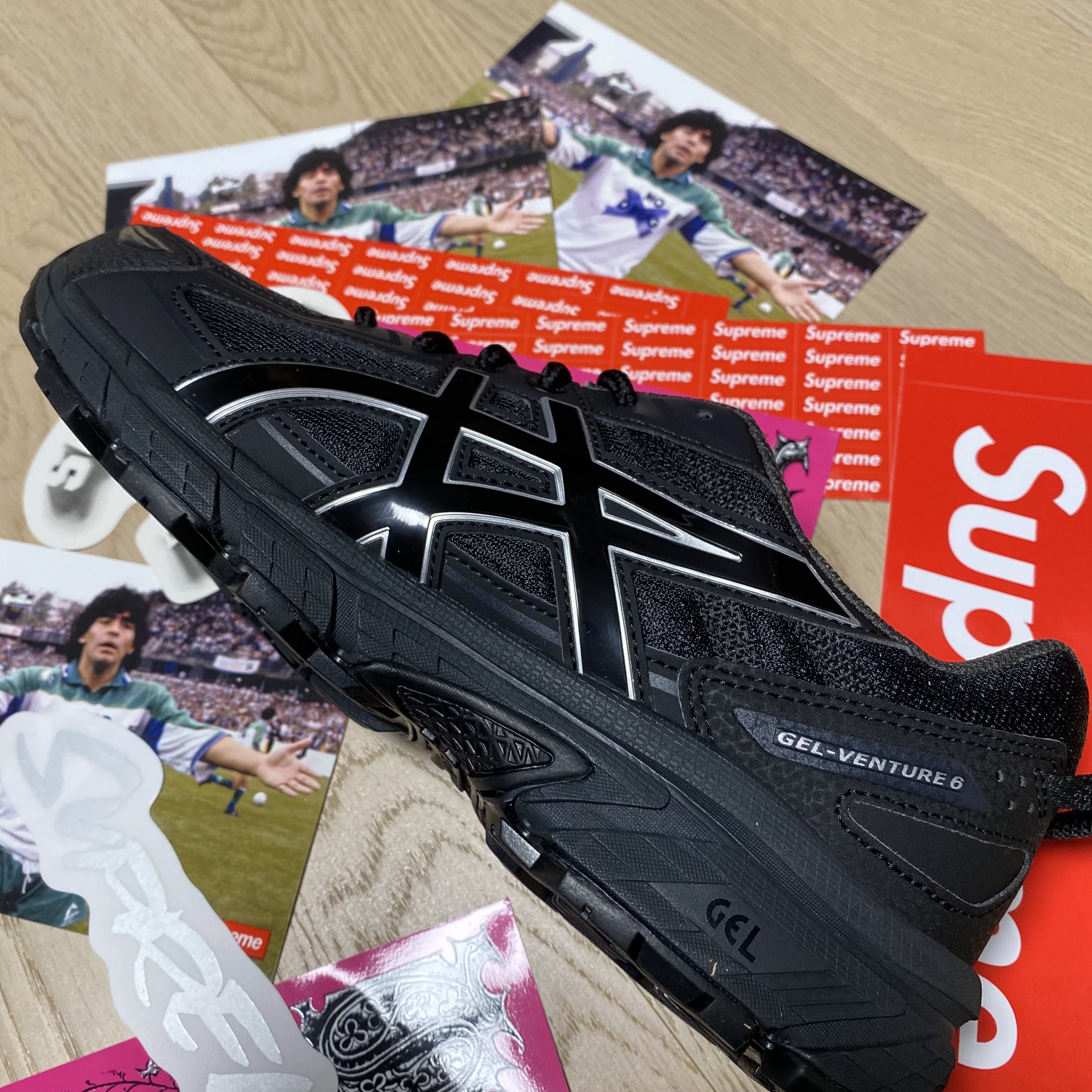 Asics Gel-Venture 6 SPS Black, Asics Gel-Venture 6 Trail Black 착용 스타일