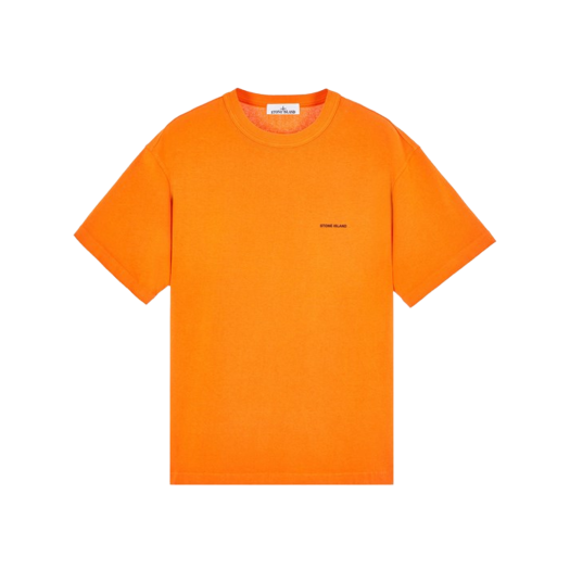 스톤 아일랜드 22379 숏슬리브 코튼 티셔츠 오렌지 - 24SS