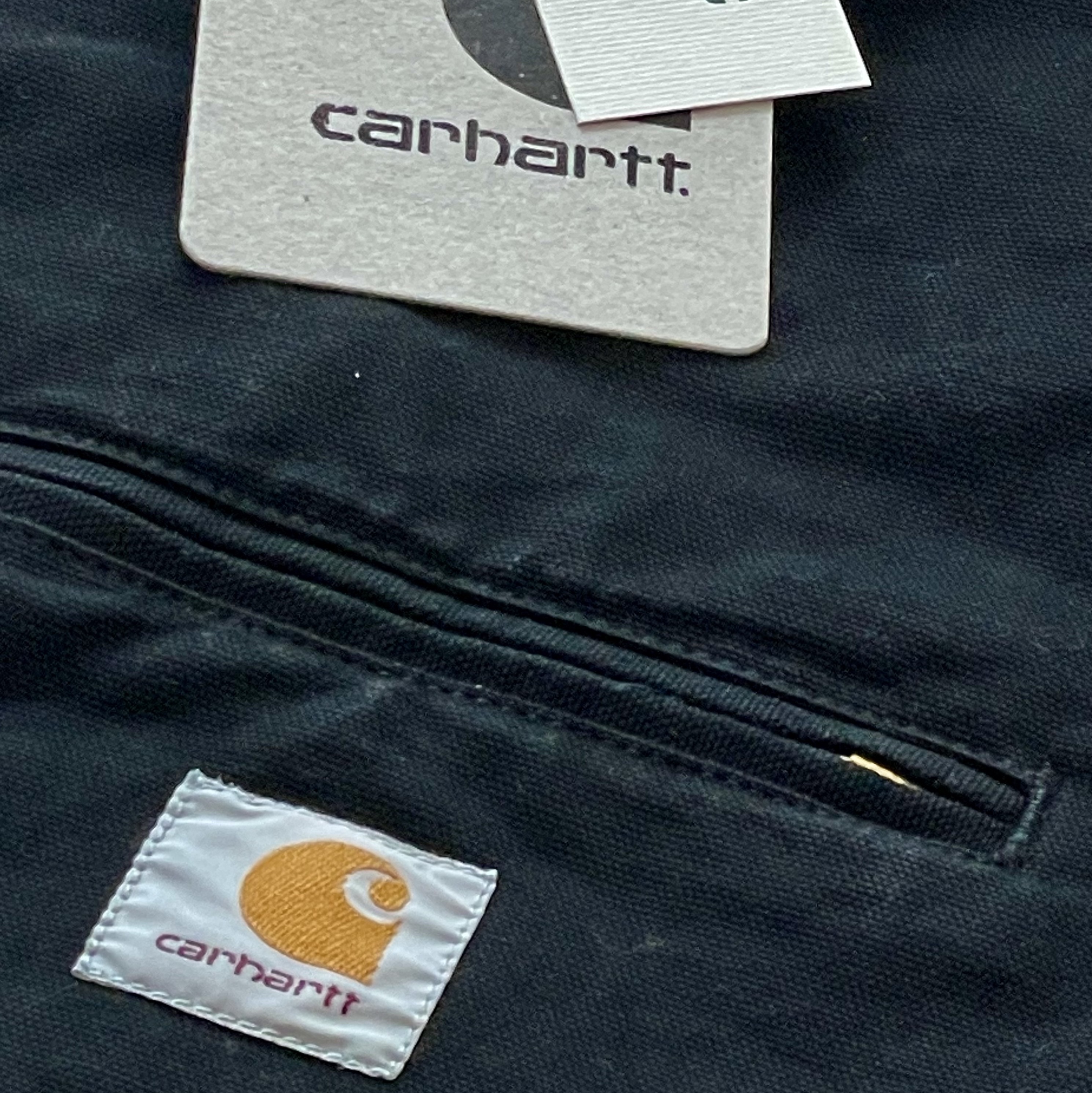Carhartt WIP Organic Cotton Dearborn Canvas Detroit Jacket Black Rinsed - Spring, Carhartt WIP Organic Cotton Dearborn Canvas Detroit Jacket Black Rigid - Spring 착용 스타일 - 1