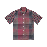 Supreme Loose Fit Mini Plaid S/S Shirt Black - 24SS