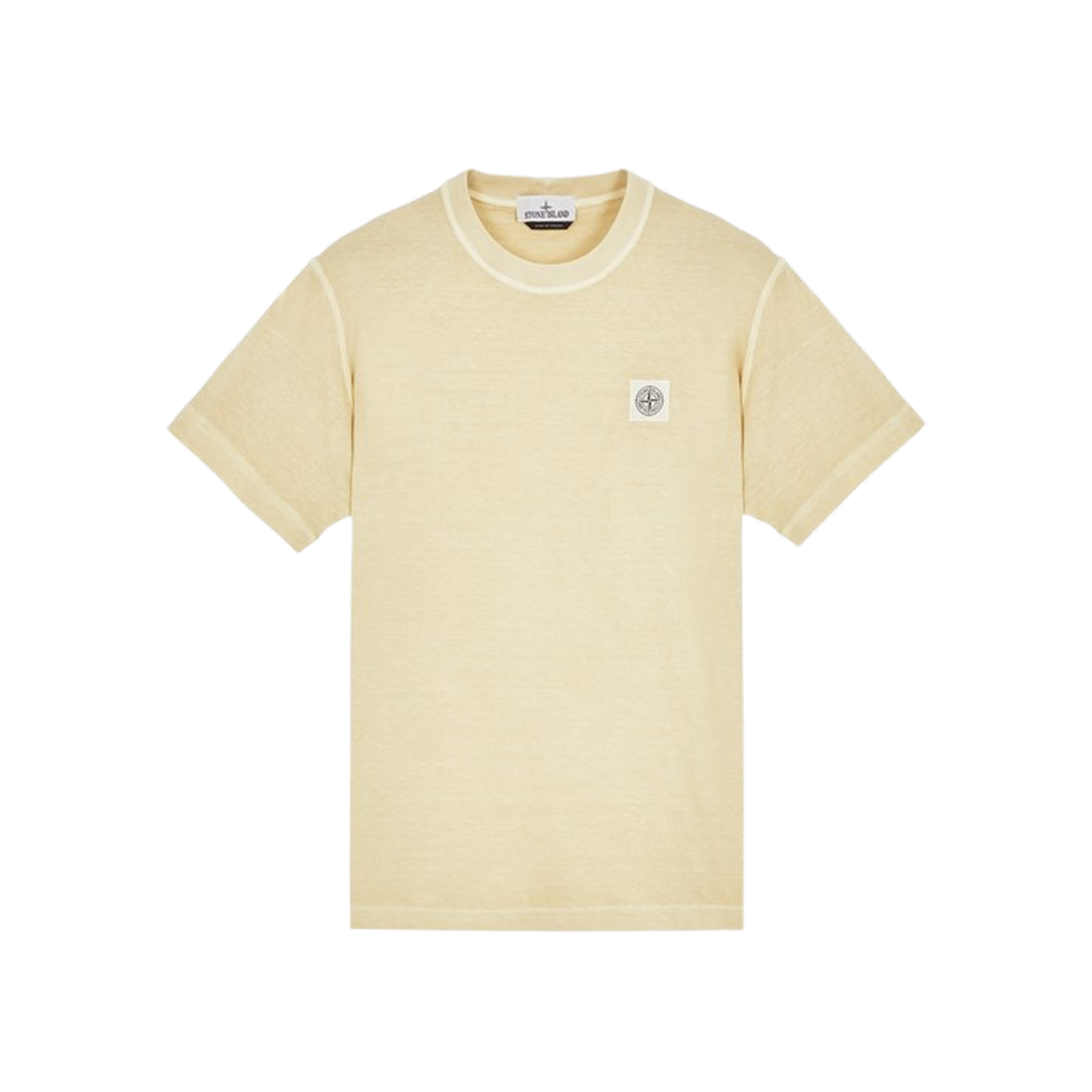 Stone Island 23757 Short Sleeve Organic Cotton T-Shirt Ecru - 24SS 상세 이미지 1