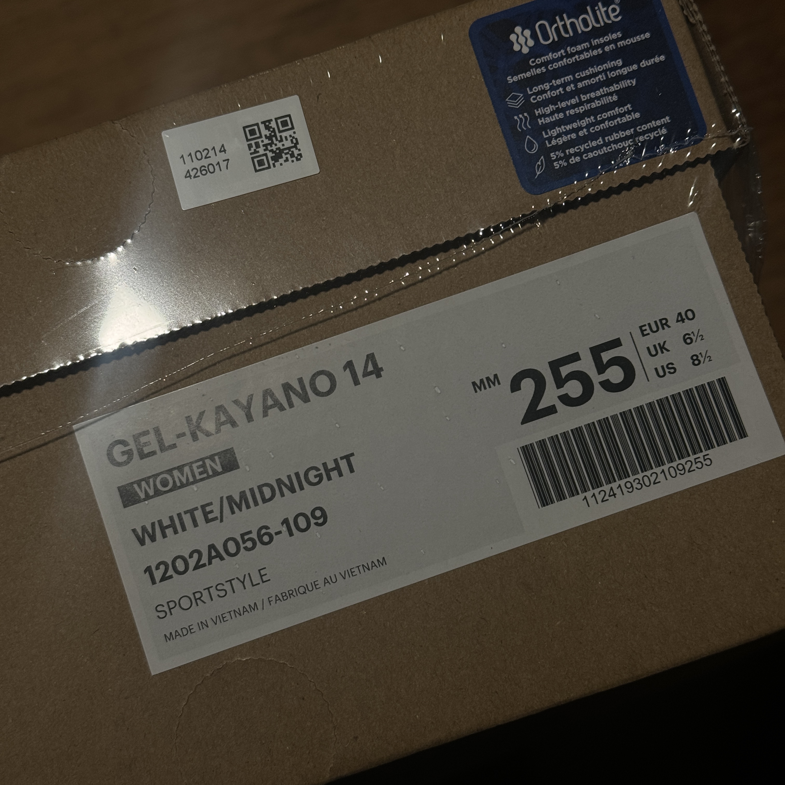 (W) Asics Gel-Kayano 14 White Midnight 착용 스타일 - 2