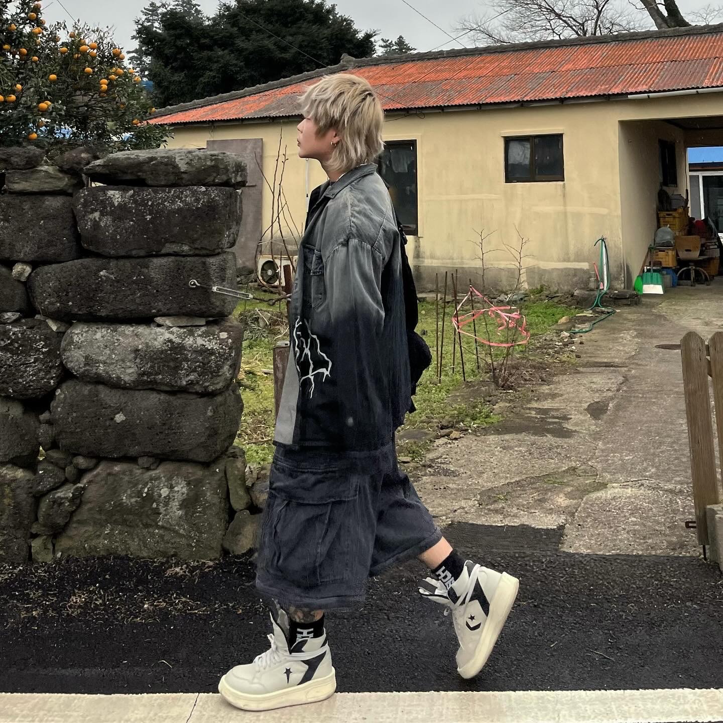 Converse x Drkshdw Turbowpn Pelican 착용 스타일 - 3