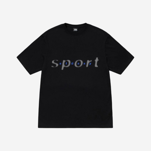 스투시 닷 스포츠 티셔츠 블랙