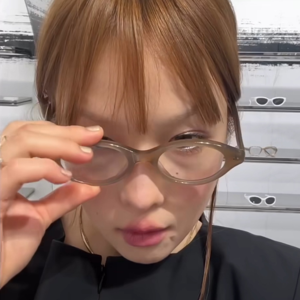 Gentle Monster x Maison Margiela MM111 Brown Translucent Clear 착용 스타일