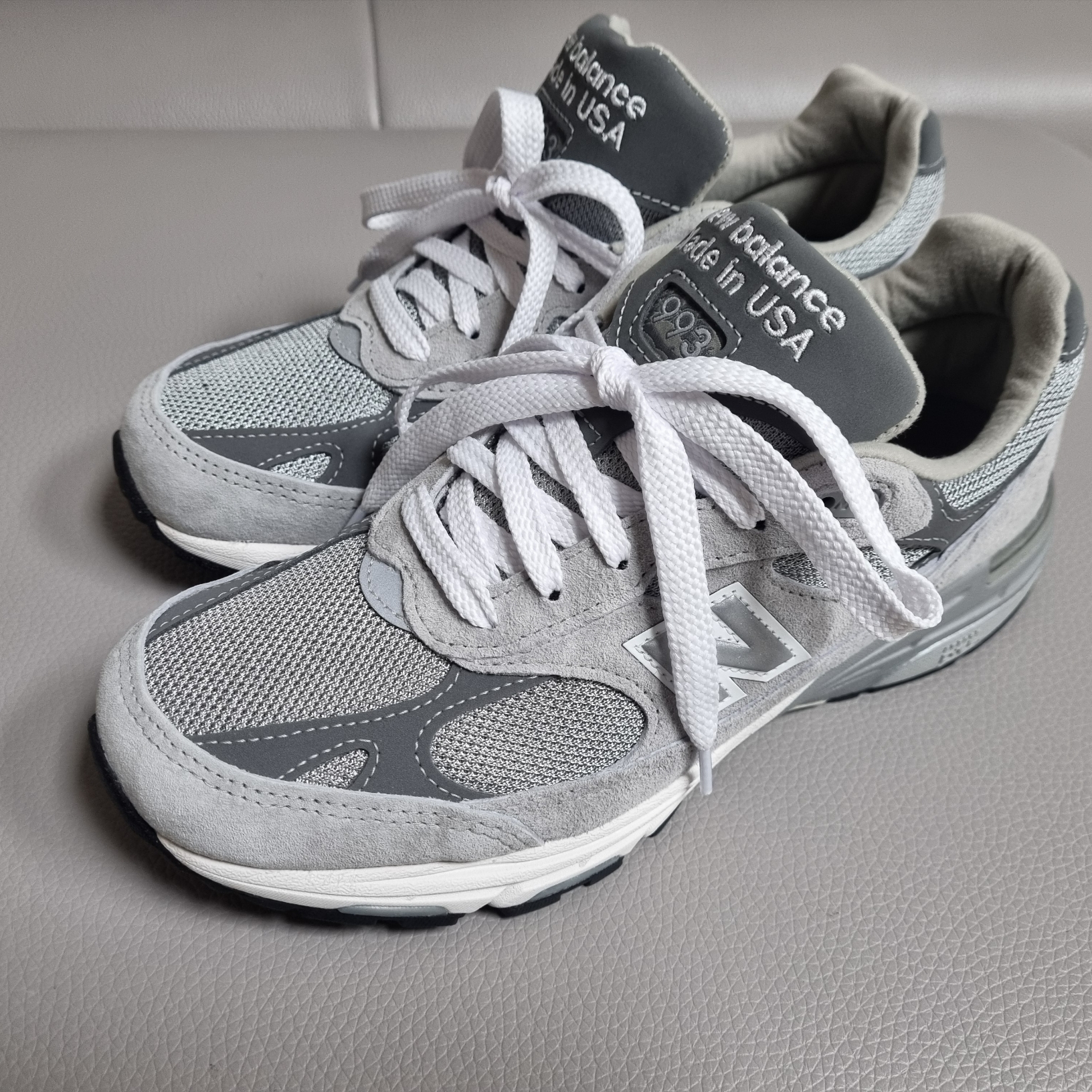 New Balance 993 Made in USA Grey - D Standard 착용 스타일