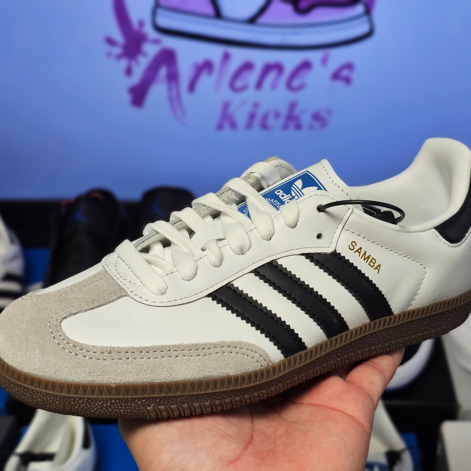 Adidas Samba OG Cloud White 착용 스타일 - 2